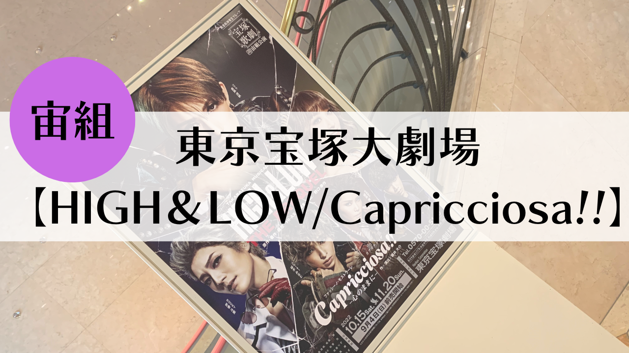 観劇感想】宝塚宙組『HIGH＆LOW』｜宝塚×LDHによる治安の悪さが最高